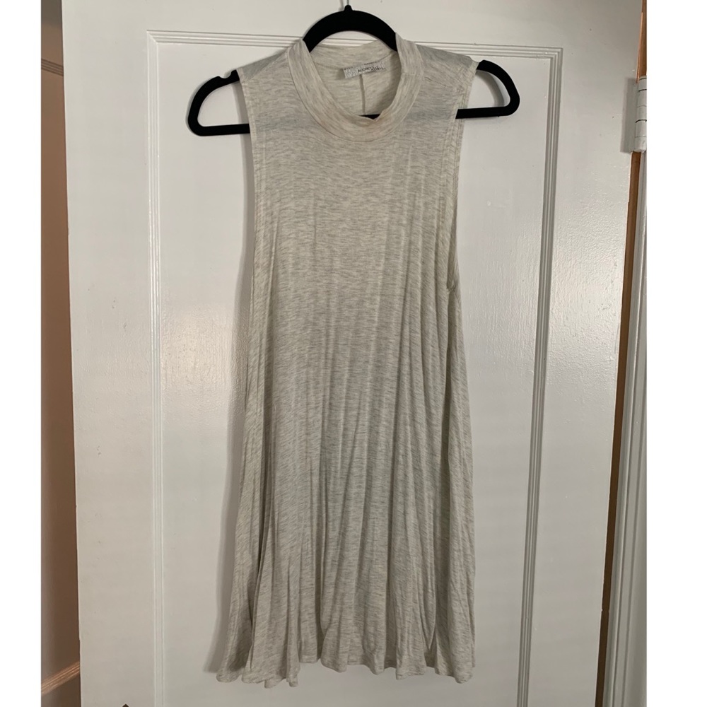 Cream cotton t-shirt dress - small